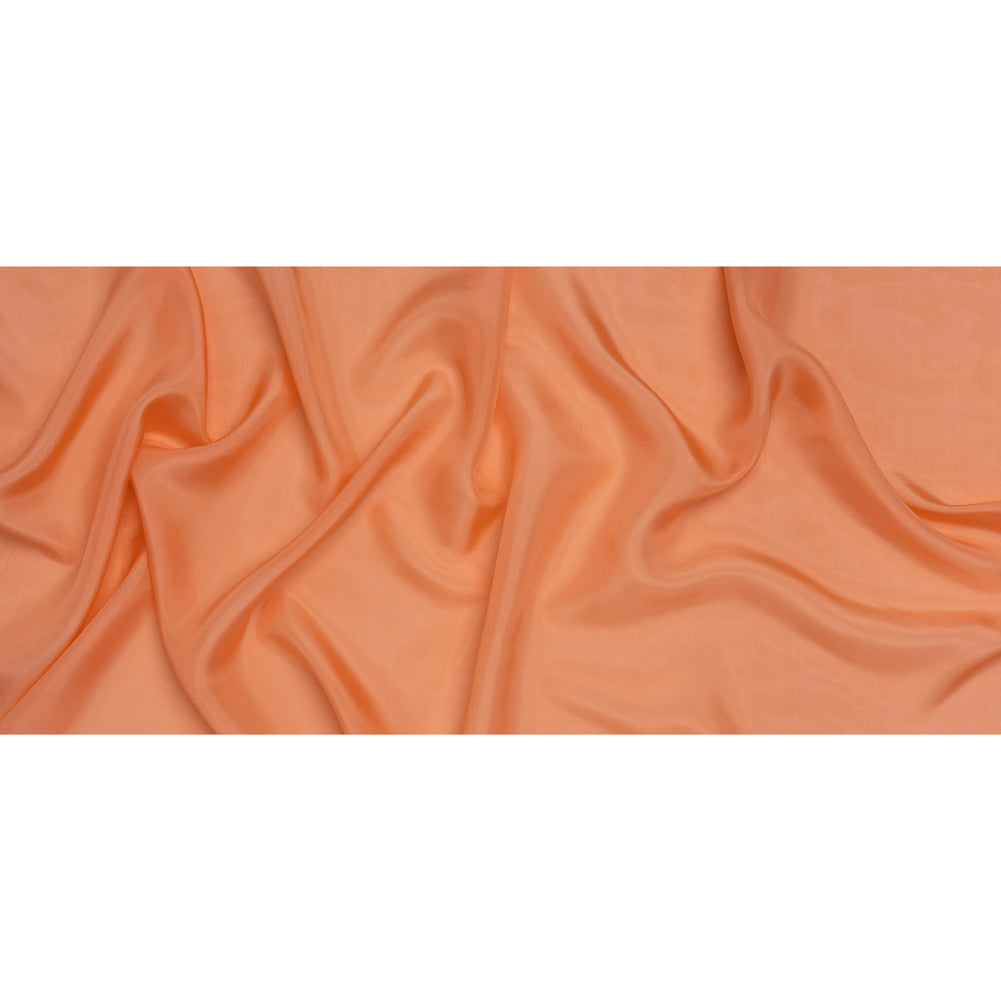 China Silk/Habotai - Tangerine - Famous Australian Designer Deadstock