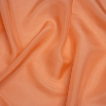 China Silk/Habotai - Tangerine - Famous Australian Designer Deadstock