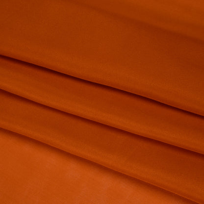 China Silk/Habotai - Pumpkin Orange - Famous Australian Designer Deadstock