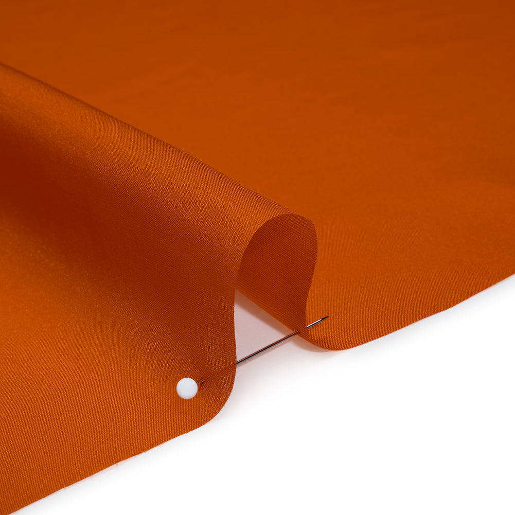 China Silk/Habotai - Pumpkin Orange - Famous Australian Designer Deadstock