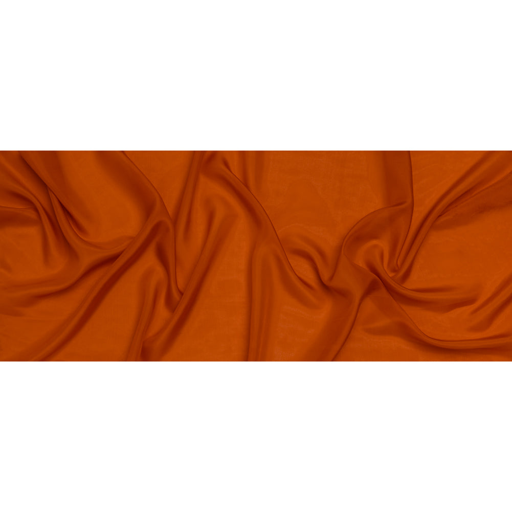 China Silk/Habotai - Pumpkin Orange - Famous Australian Designer Deadstock