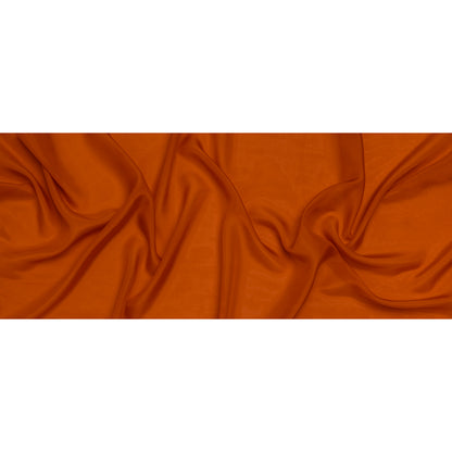 China Silk/Habotai - Pumpkin Orange - Famous Australian Designer Deadstock
