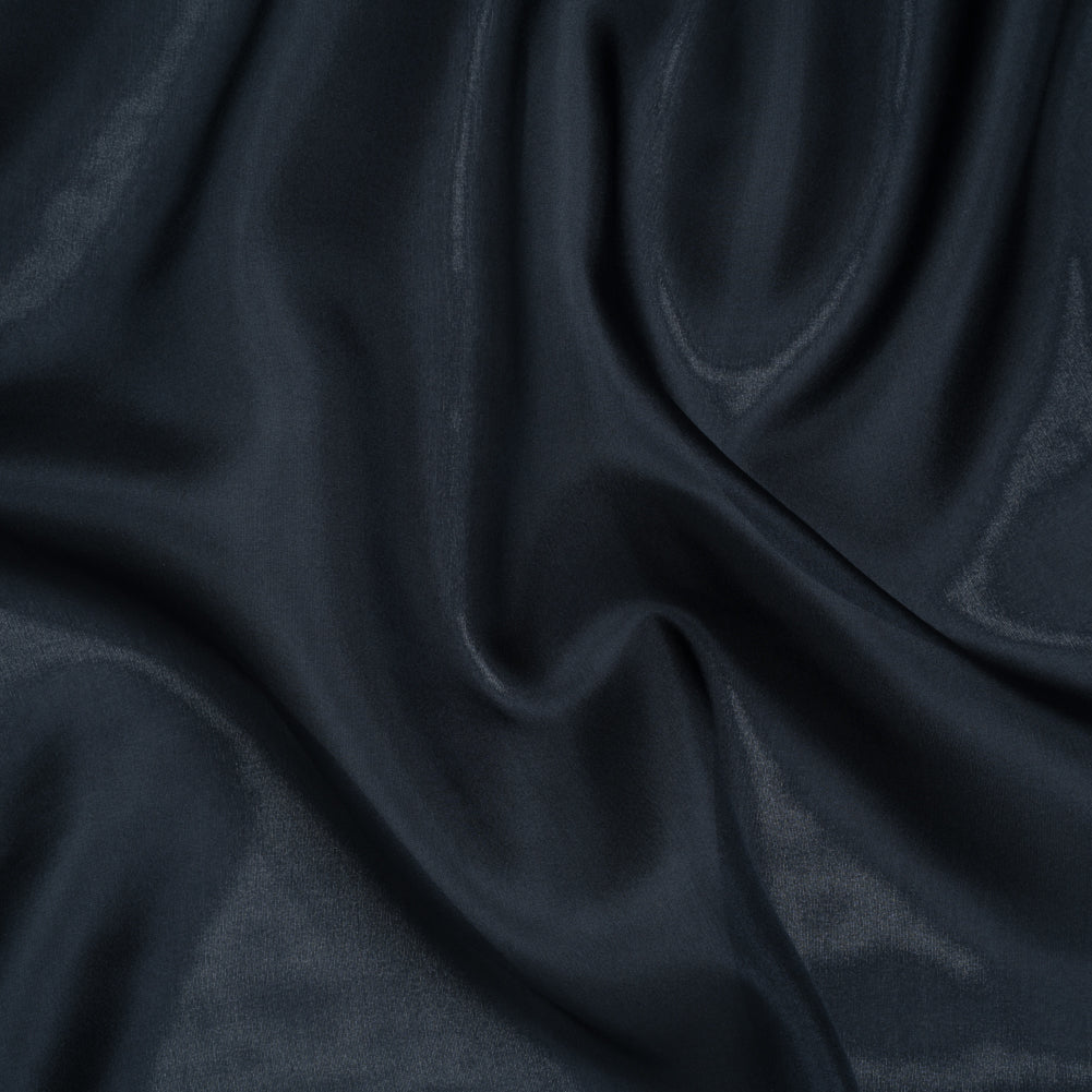 China Silk/Habotai - Navy Blue - Famous Australian Designer Deadstock