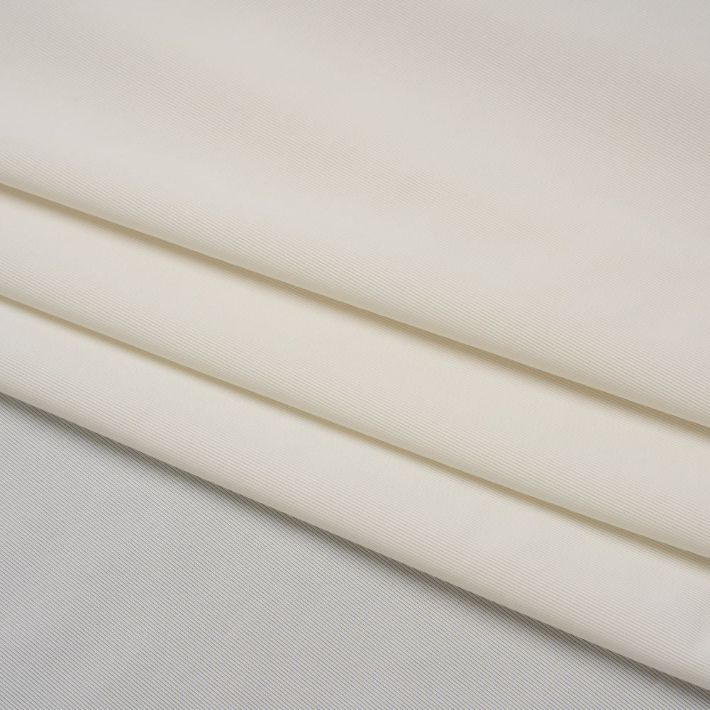 Stretch Polyester Jersey - Parchment - Famous Australian Designer Deadstock