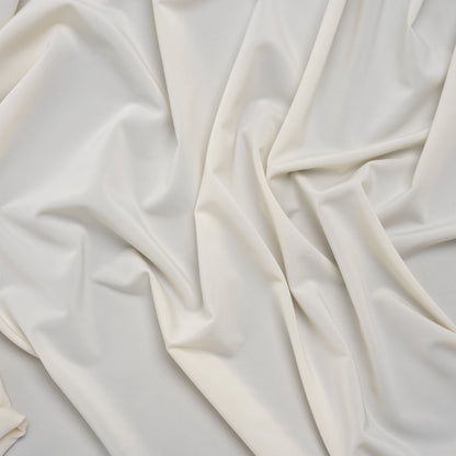 Stretch Polyester Jersey - Parchment - Famous Australian Designer Deadstock