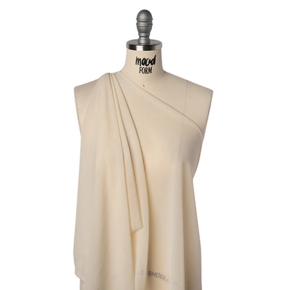 Viscose Georgette - Buff - Famous Australian Designer Deadstock