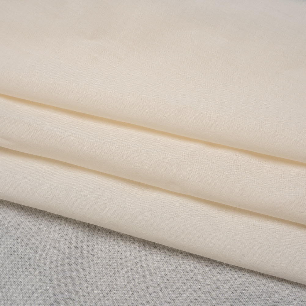 Cotton Voile Lining - Soft Cream - Famous Australian Designer Deadstock
