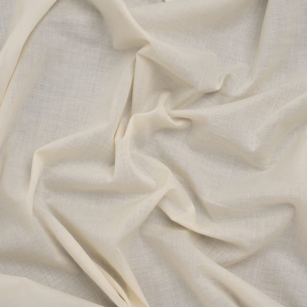 Cotton Voile Lining - Ivory - Famous Australian Designer Deadstock