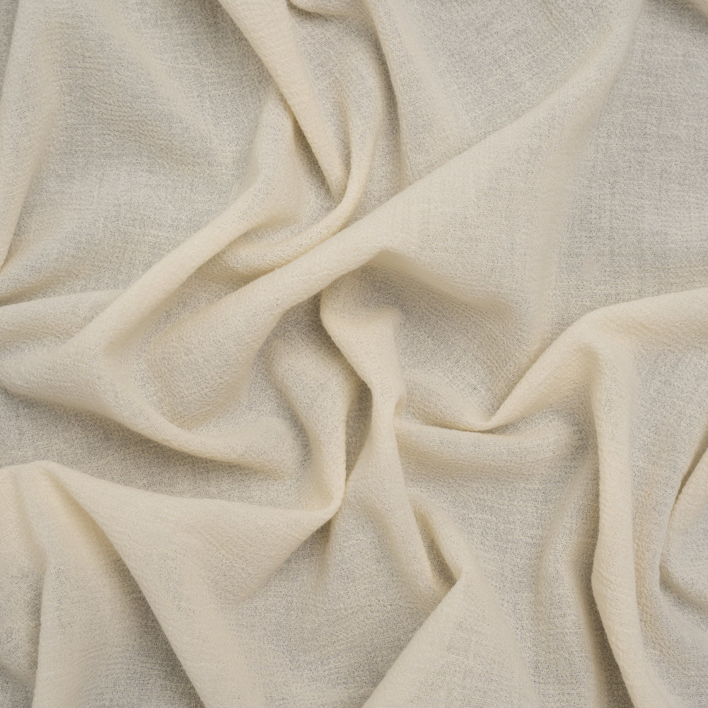 Cotton Crepe - Cream - Famous Australian Designer Deadstock