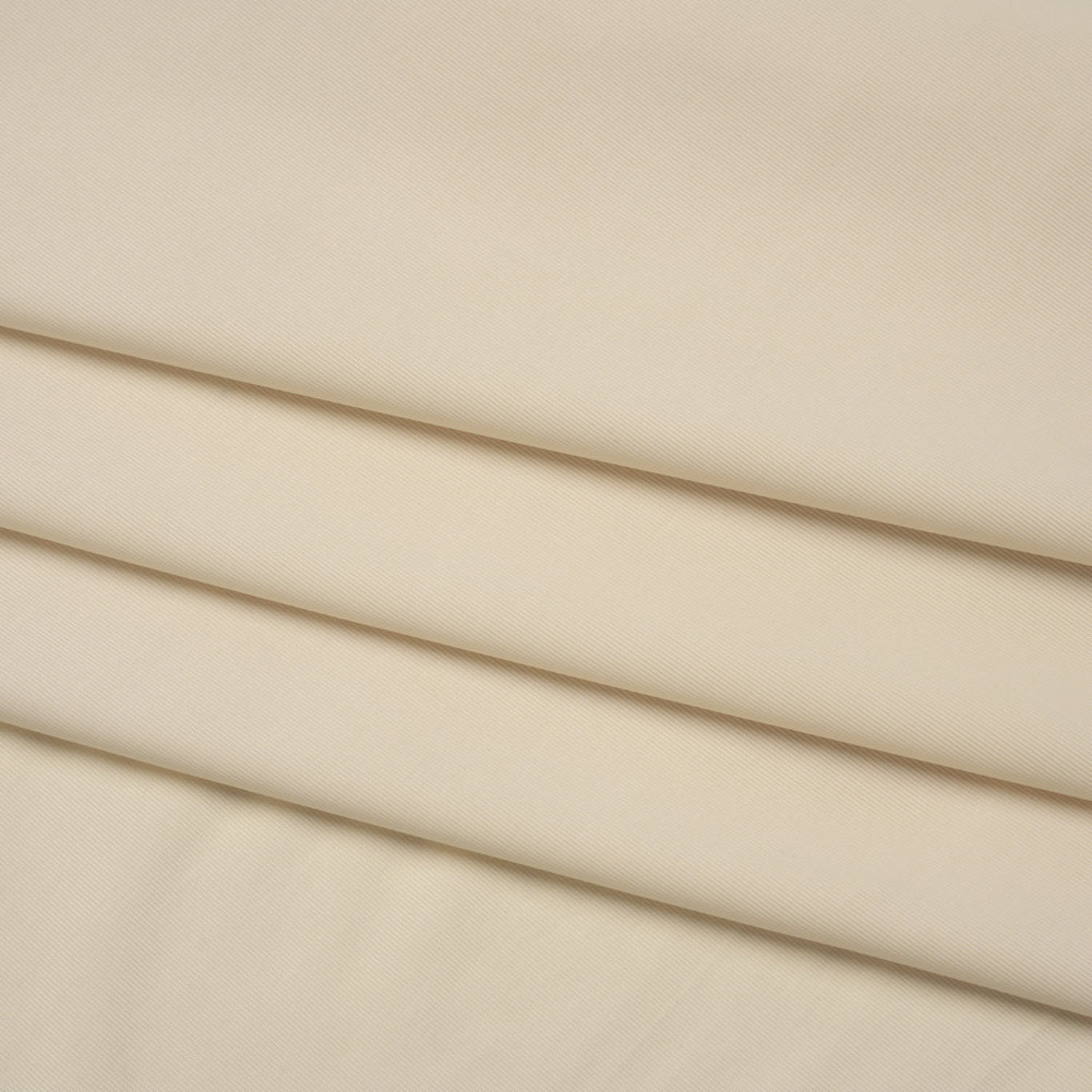 Stretch Polyester Jersey - Buttercream - Famous Australian Designer Deadstock