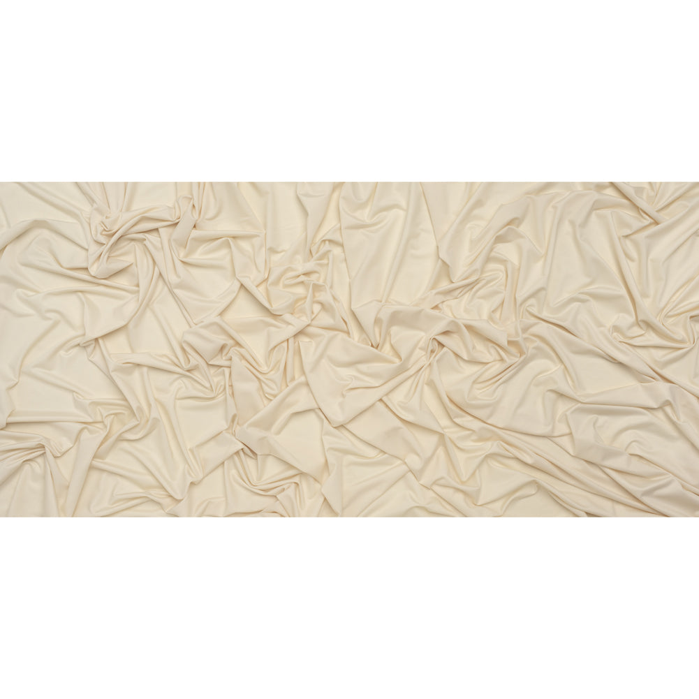 Stretch Polyester Jersey - Buttercream - Famous Australian Designer Deadstock