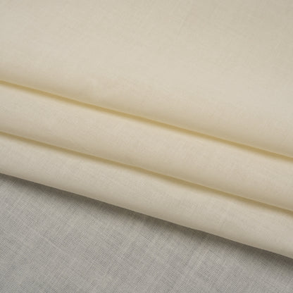 Cotton Voile Lining - Cannoli Cream - Famous Australian Designer Deadstock Folded