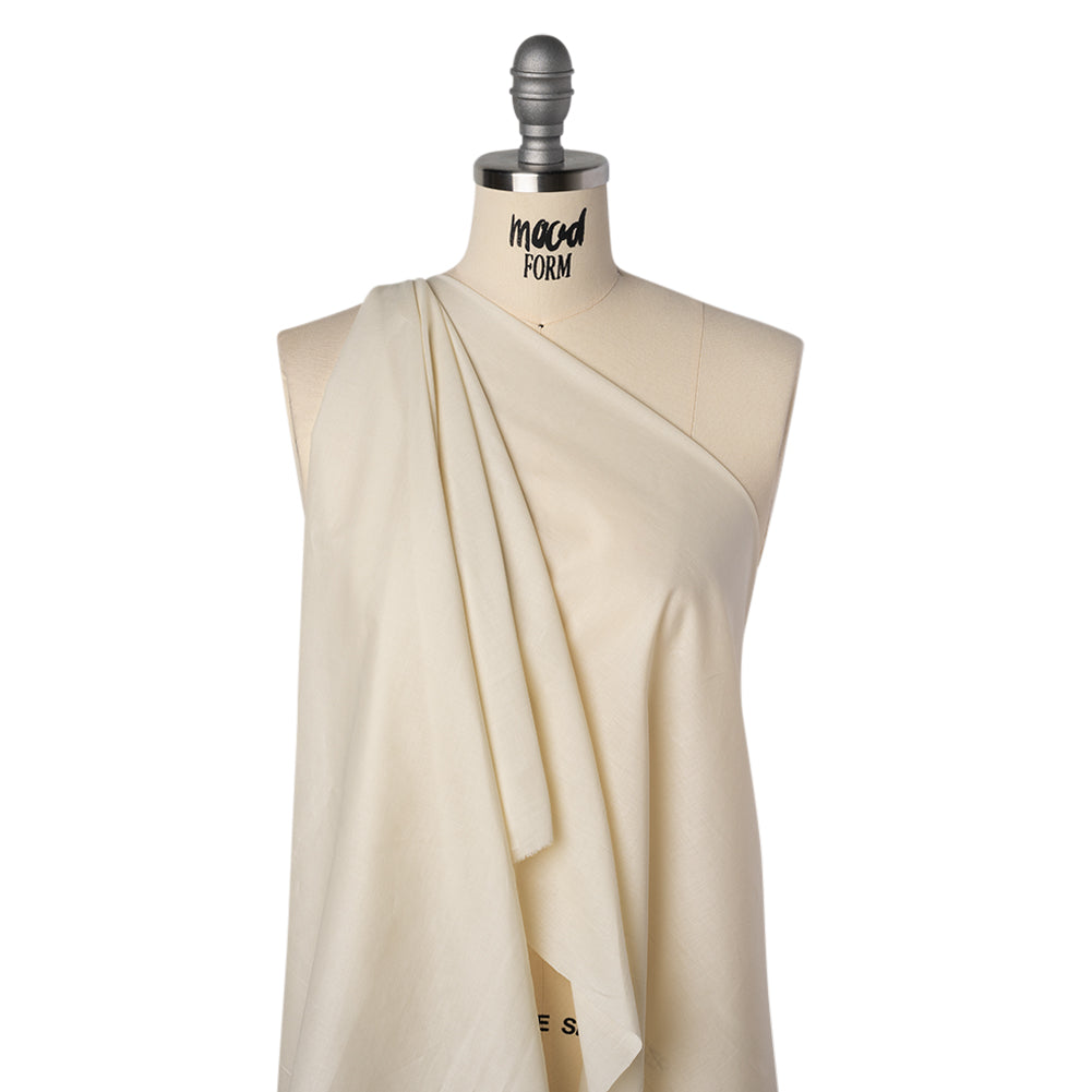 Cotton Voile Lining - Cannoli Cream - Famous Australian Designer Deadstock Drape