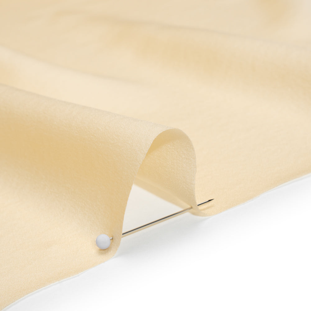 Satin Faced Silk Chiffon - Cream - Famous Australian Designer Deadstock