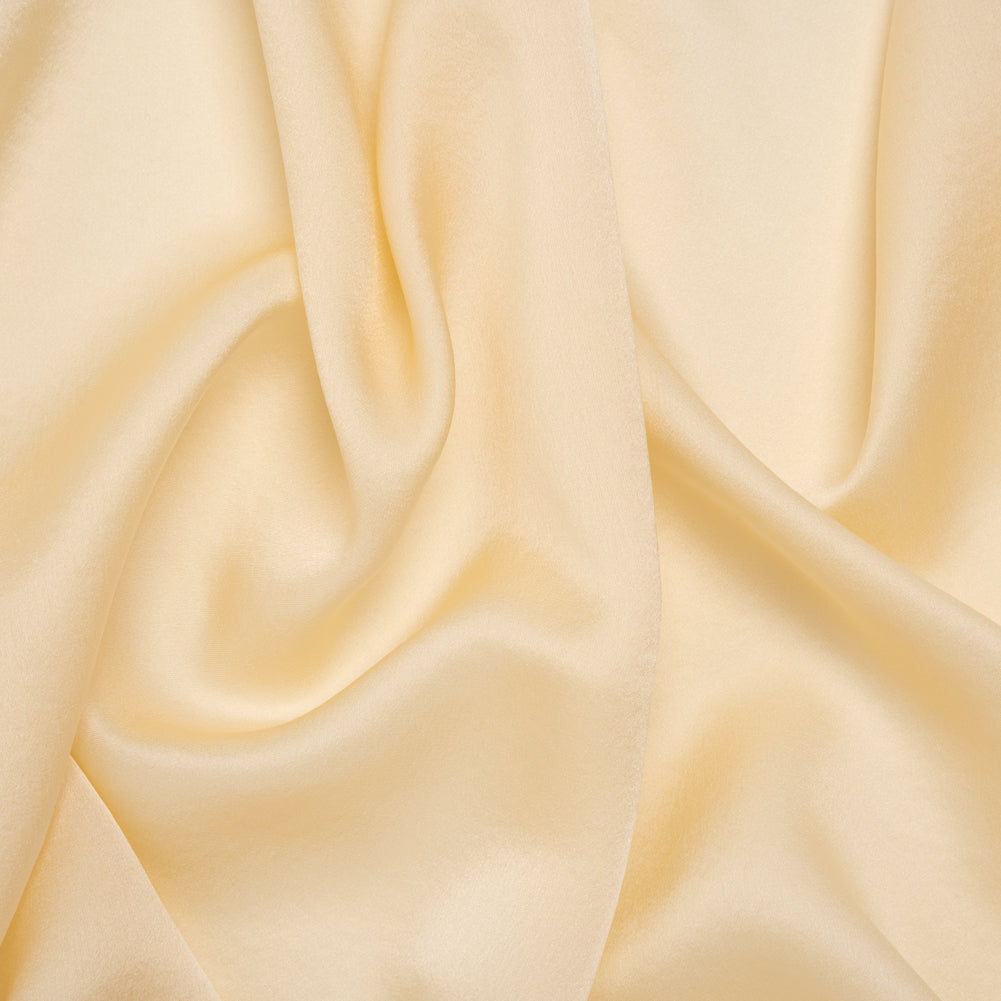 Satin Faced Silk Chiffon - Cream - Famous Australian Designer Deadstock