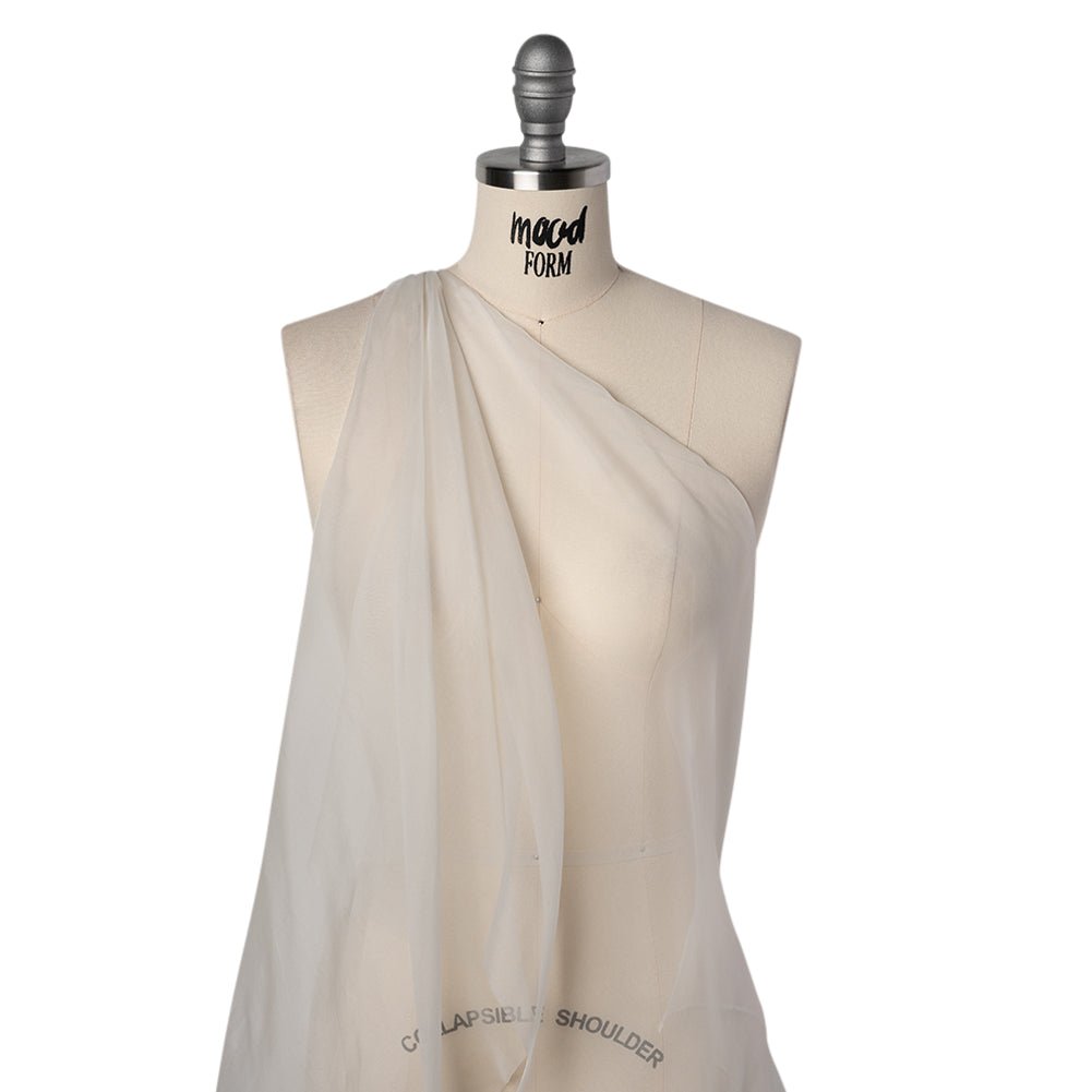 Lightweight Silk Organza - Natural - Famous Australian Designer Deadstock