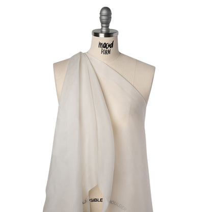 Heavy Silk Organza - Natural - Famous Australian Designer Deadstock