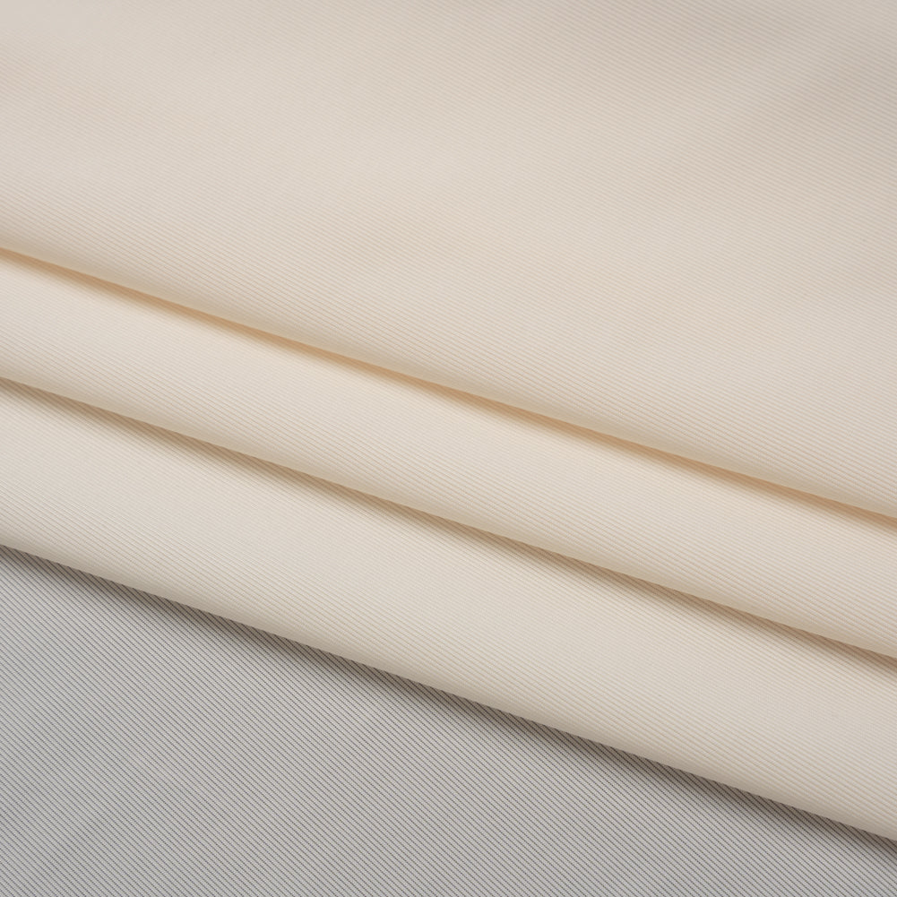 Stretch Polyester Jersey - Cream - Famous Australian Designer Deadstock