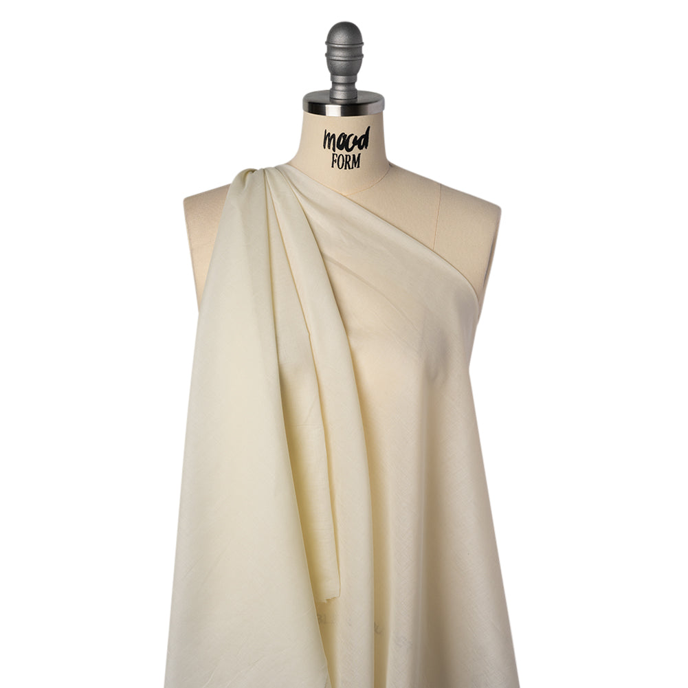 Cotton Voile Lining - Vanilla Ice - Famous Australian Designer Deadstock Drape