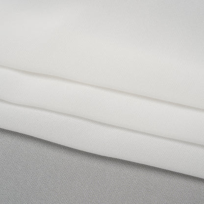 Viscose Georgette - Off White - Famous Australian Designer Deadstock