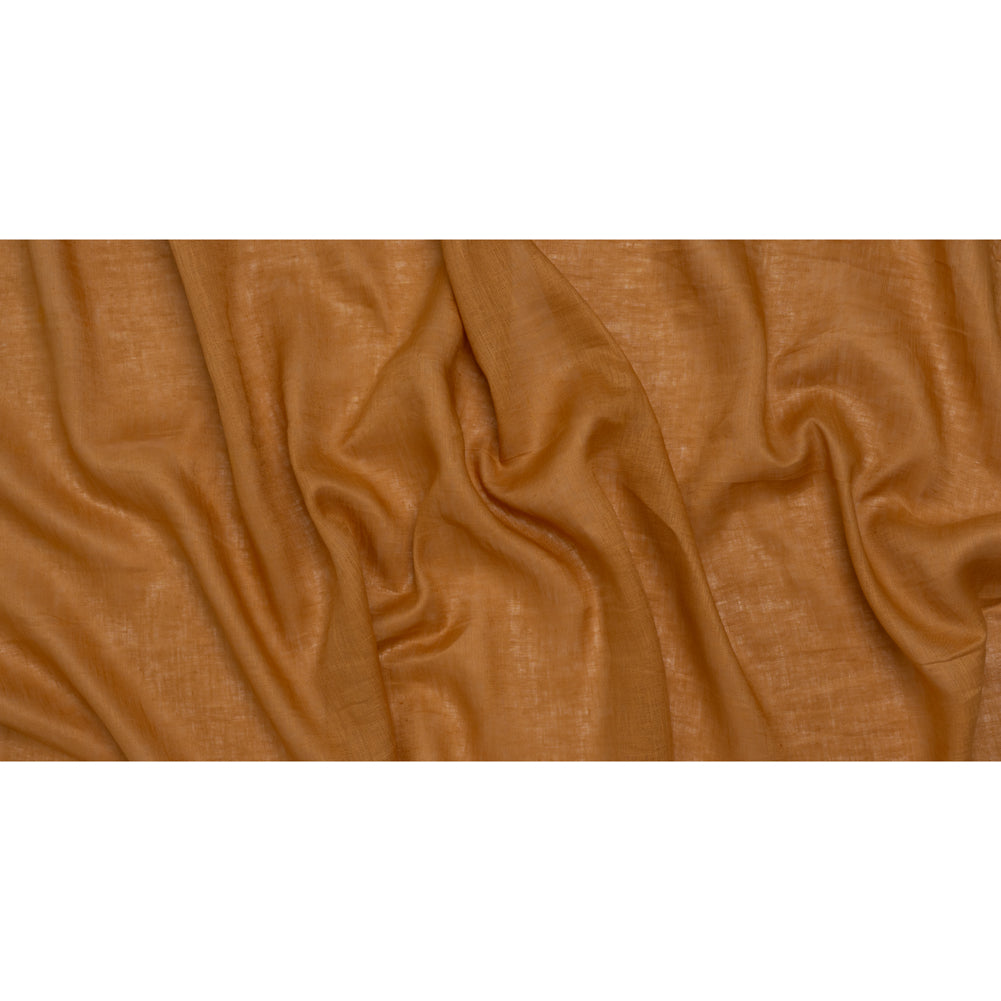 Lightweight Linen Woven - Caramel - Famous Australian Designer Deadstock