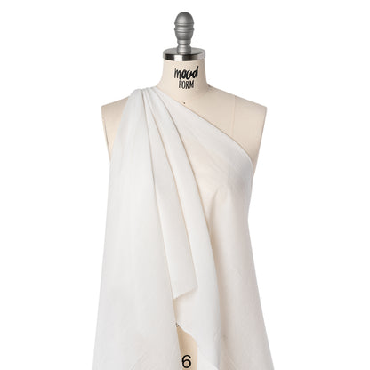 Cotton Voile Lining - Natural White - Famous Australian Designer Deadstock