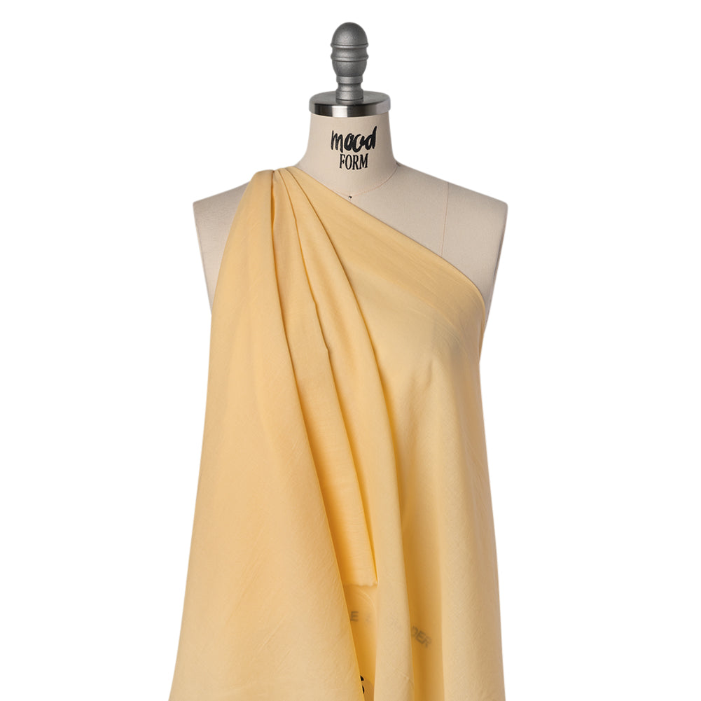 Cotton Voile Lining - Butter Yellow - Famous Australian Designer Deadstock