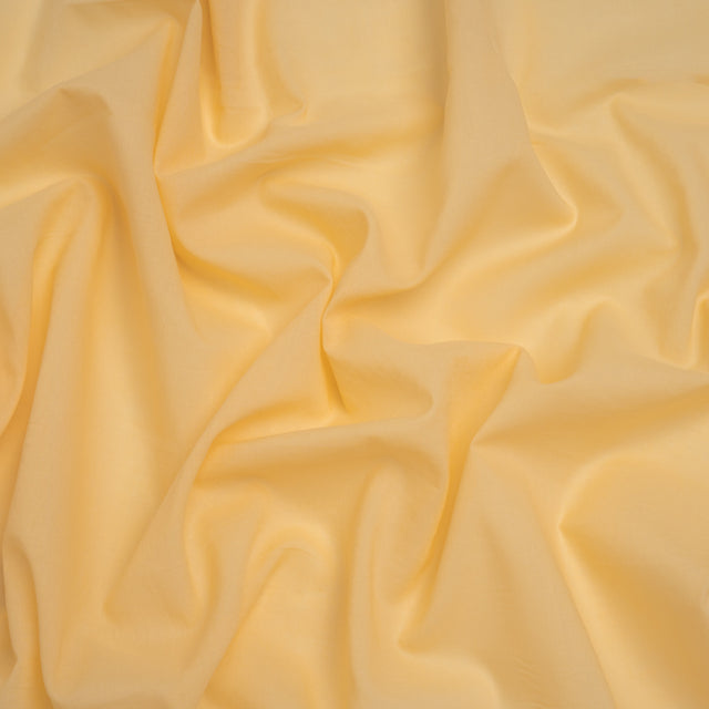 Cotton Voile Lining - Butter Yellow - Famous Australian Designer Deadstock