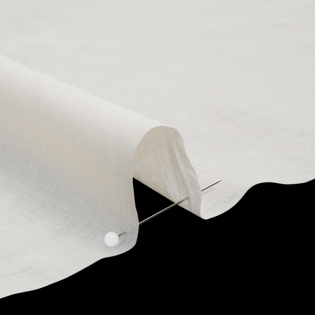 Cotton Voile Lining - Pearl White - Famous Australian Designer Deadstock