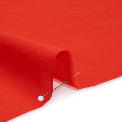 Cotton Voile Lining - Red - Famous Australian Designer Deadstock