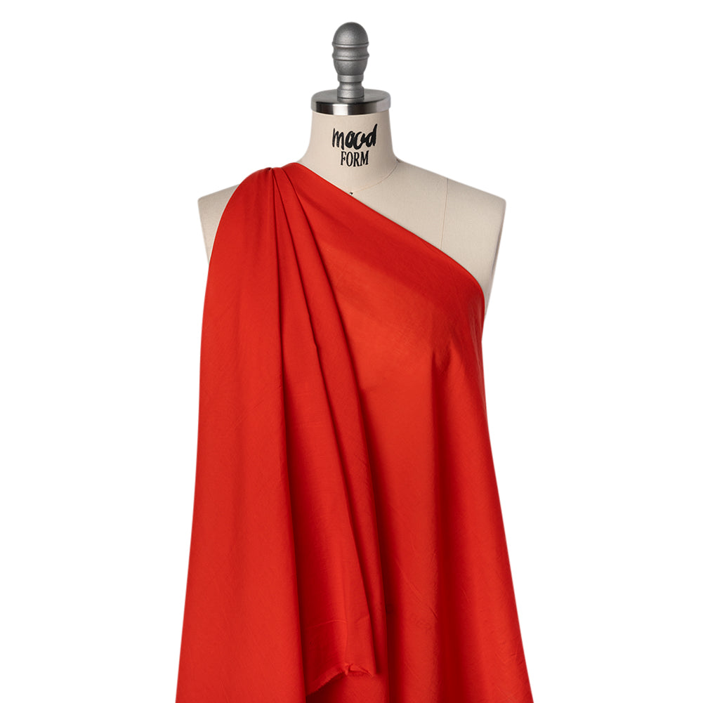 Cotton Voile Lining - Red - Famous Australian Designer Deadstock