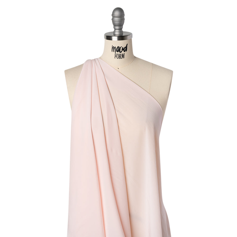 Viscose Crepe de Chine - Light Pink - Famous Australian Designer Deadstock