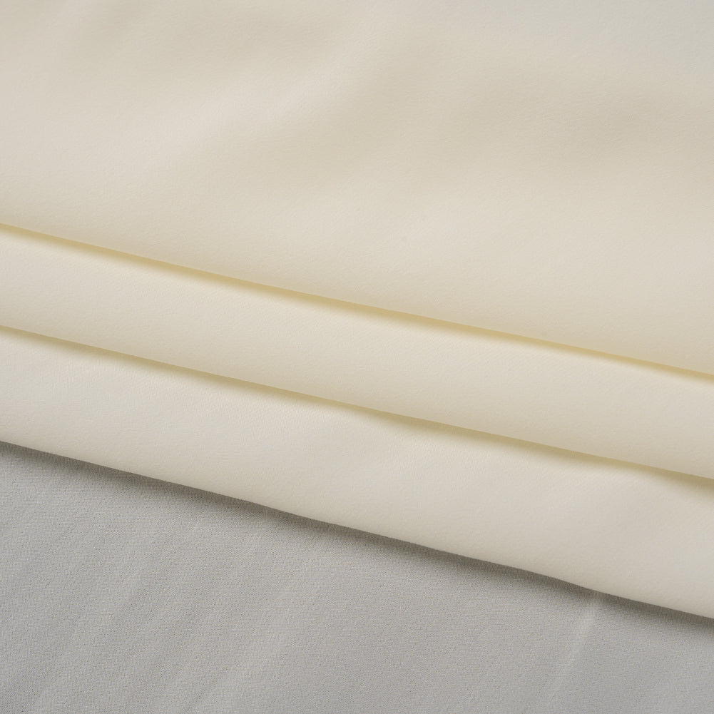 Viscose Crepe de Chine - Off White - Famous Australian Designer Deadstock