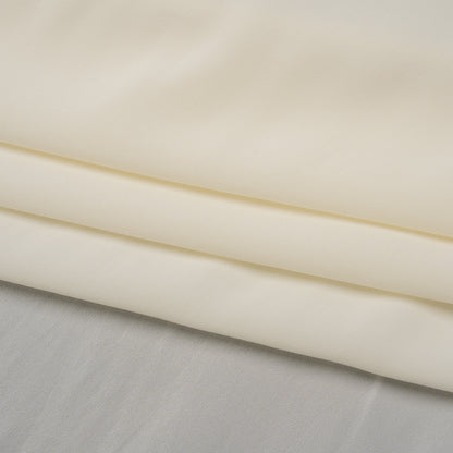 Viscose Crepe de Chine - Off White - Famous Australian Designer Deadstock