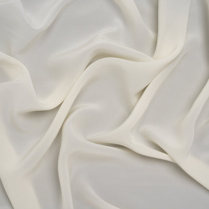 Viscose Crepe de Chine - Off White - Famous Australian Designer Deadstock