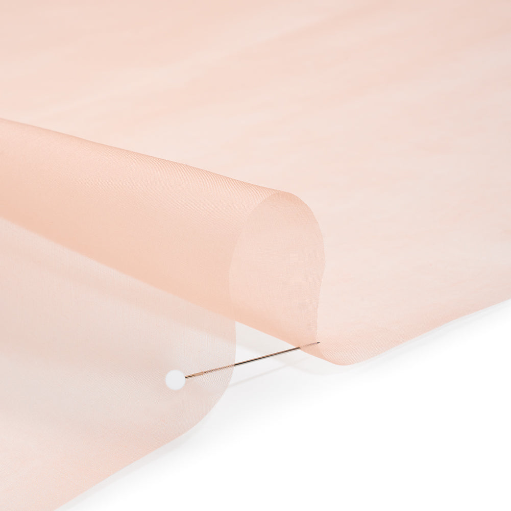 Silk Organza - Peach - Famous Australian Designer Deadstock