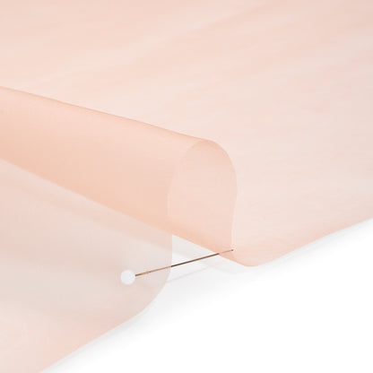 Silk Organza - Peach - Famous Australian Designer Deadstock