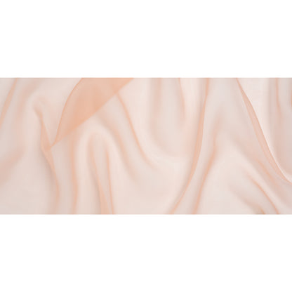 Silk Organza - Peach - Famous Australian Designer Deadstock