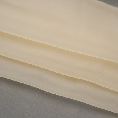 Silk Organza - Pale Beige - Famous Australian Designer Deadstock