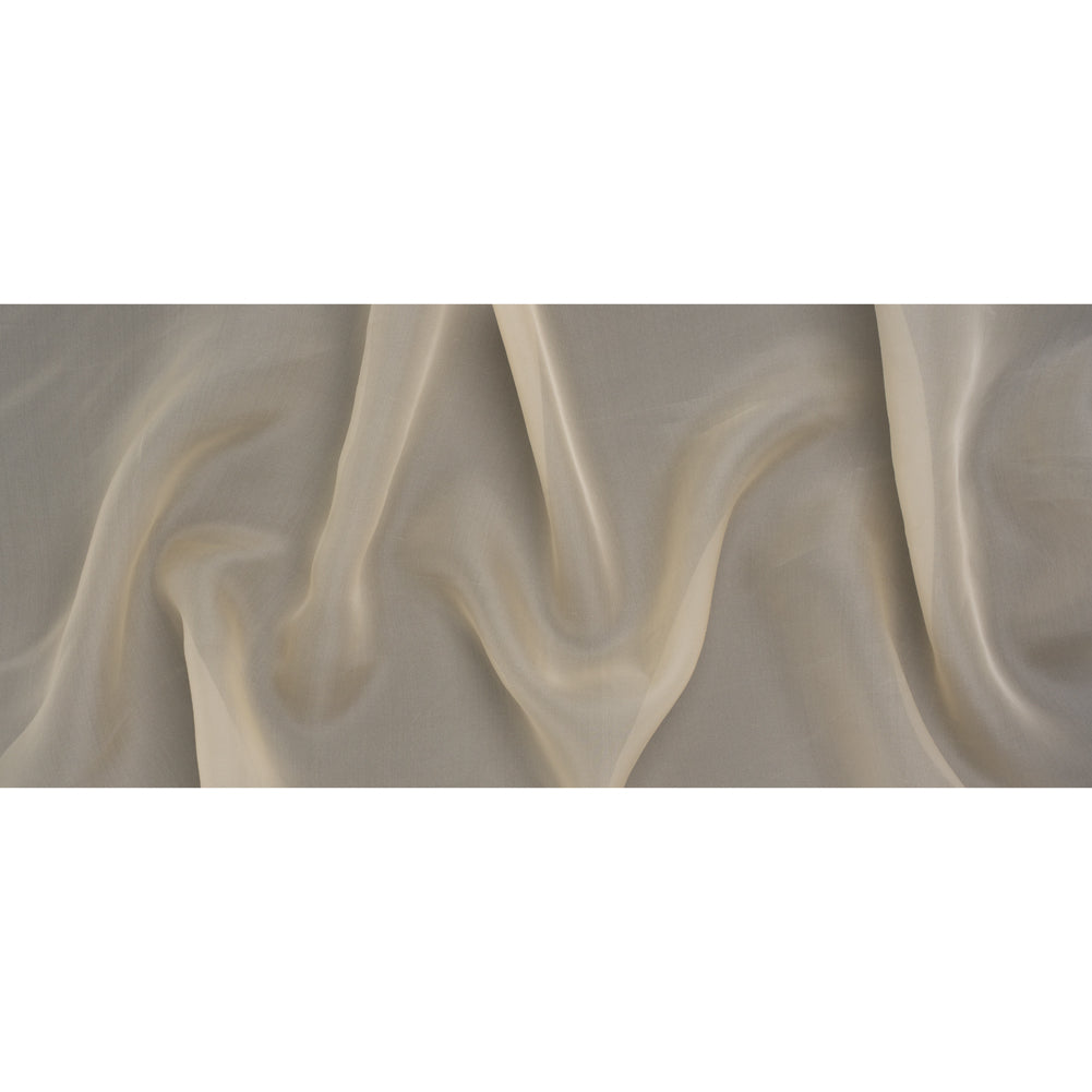 Silk Organza - Pale Beige - Famous Australian Designer Deadstock