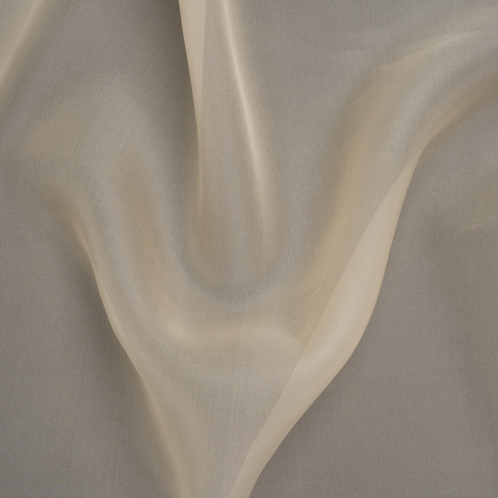 Silk Organza - Pale Beige - Famous Australian Designer Deadstock