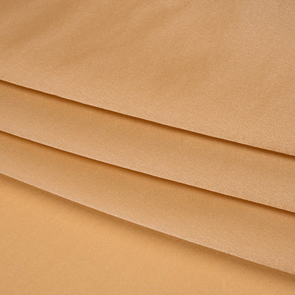 Satin Faced Silk Chiffon - Toffee - Famous Australian Designer Deadstock