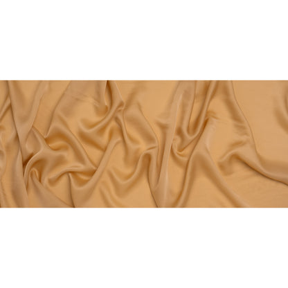 Satin Faced Silk Chiffon - Toffee - Famous Australian Designer Deadstock