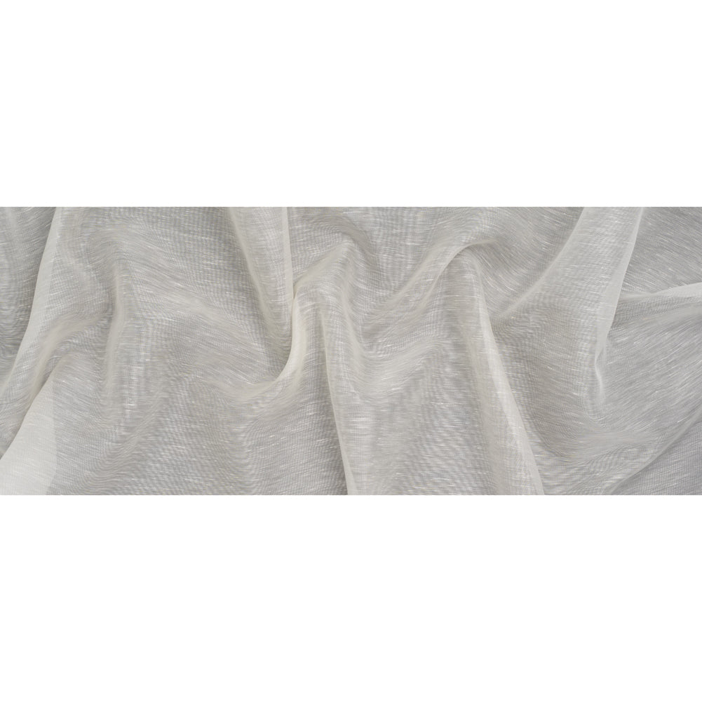 Silk and Linen Scrim - Ivory - Famous Australian Designer Deadstock