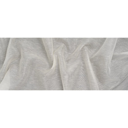 Silk and Linen Scrim - Ivory - Famous Australian Designer Deadstock