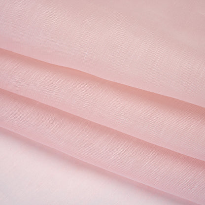Silk and Linen Scrim - Pale Pink - Famous Australian Designer Deadstock