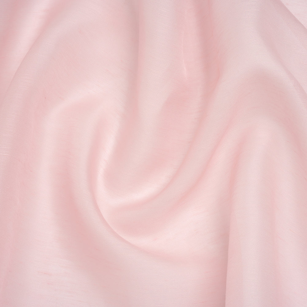 Silk and Linen Scrim - Pale Pink - Famous Australian Designer Deadstock