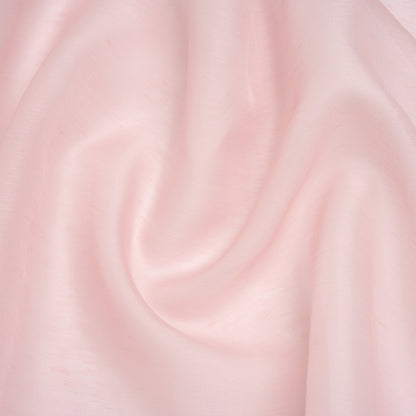 Silk and Linen Scrim - Pale Pink - Famous Australian Designer Deadstock