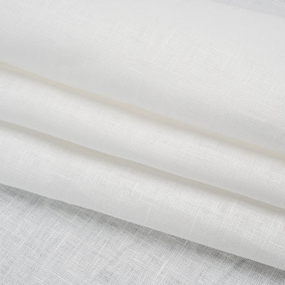 Medium Weight Linen Woven - Ivory - Famous Australian Designer Deadstock