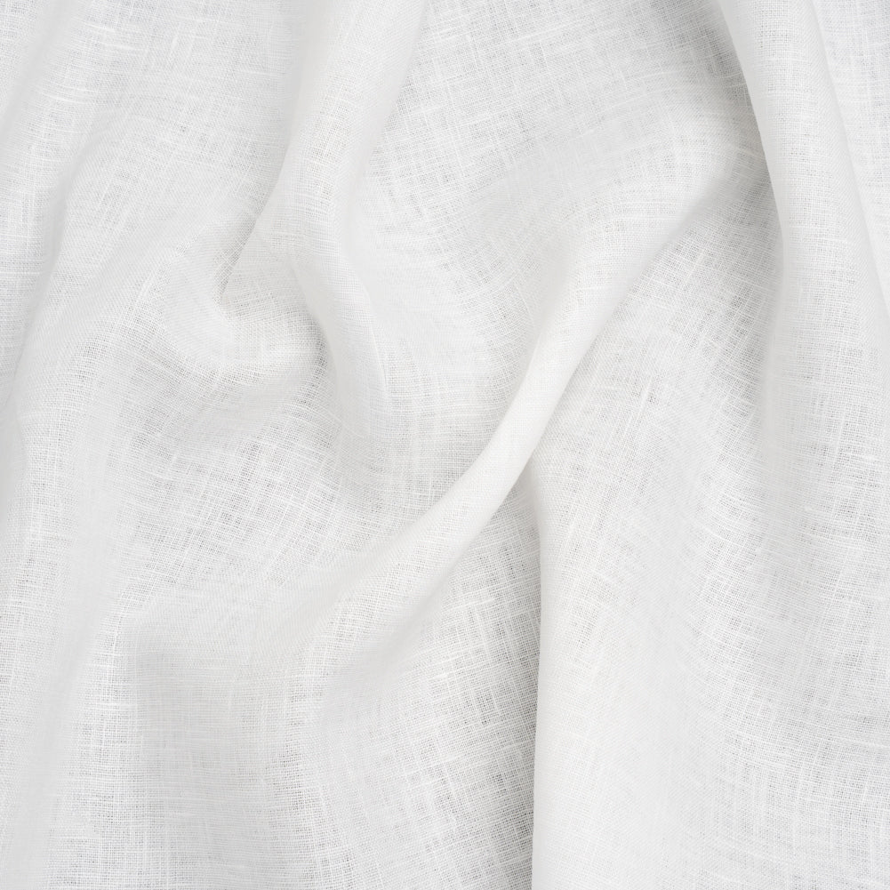 Medium Weight Linen Woven - Ivory - Famous Australian Designer Deadstock
